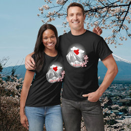 Camiseta Unisex Mt. Fuji Japón Resumen Diseño