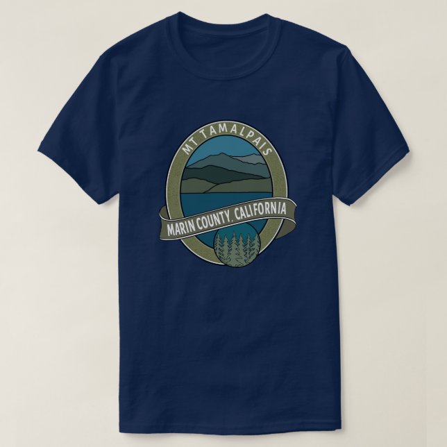 Camiseta Unisex Mt Tamalpais Marin County California (Diseño del anverso)