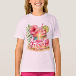 Camiseta Unisex Niños Vibraciones de Verano