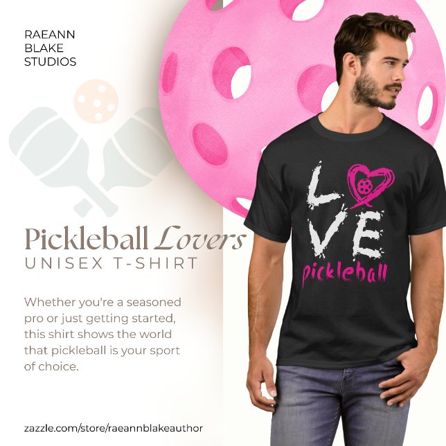 Camiseta Unisex para Amantes del Pickleball (Subido por el creador)