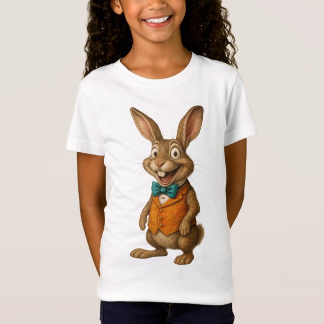 Camiseta Unisex para Niños Conejo (Anverso)