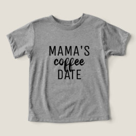 Camiseta Unisex para Niños Fecha de Café de Mamá