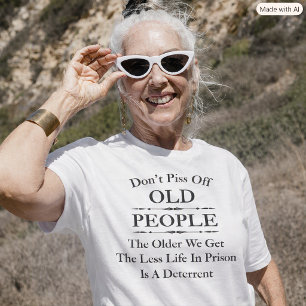 Camiseta unisex para personas mayores