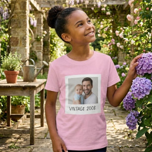 Camiseta Unisex Personalizada con Foto y Año Vinta