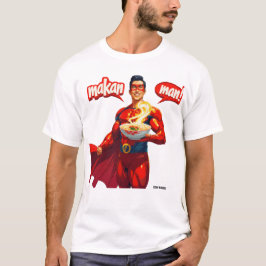 Camiseta unisex personalizada Makan Man - Singapur