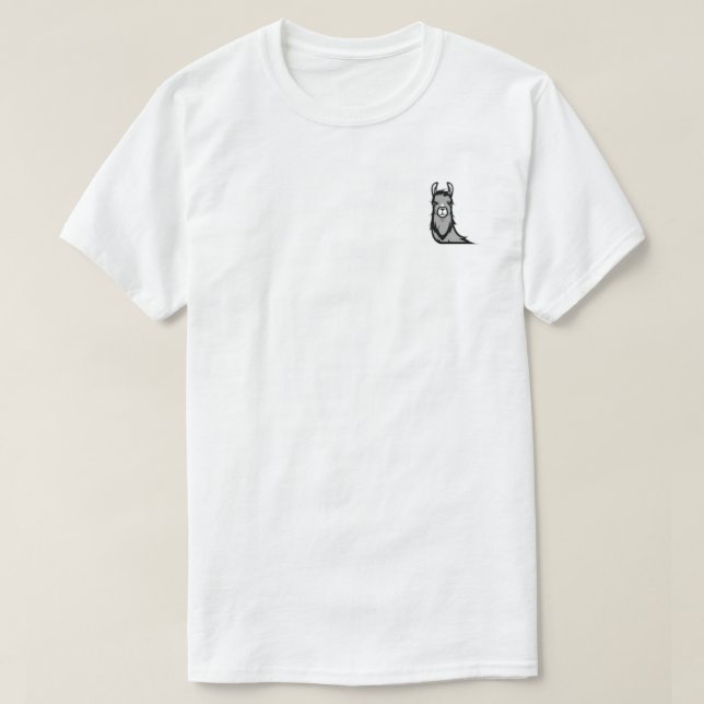 Camiseta Unisex Pocket Emblem Llama Tee (Diseño del anverso)