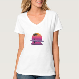 Camiseta Unisex Retro 80 Palm Tree - California Dr