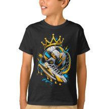 Camiseta Unisex Rey del Fútbol para Niños con Graf