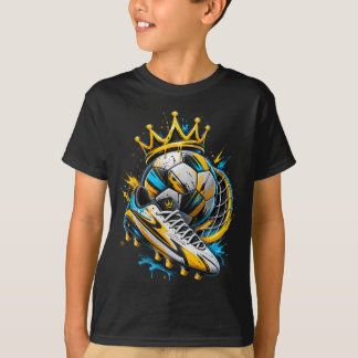 Camiseta Unisex Rey del Fútbol para Niños con Graf