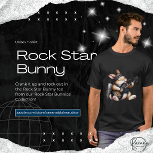 Camiseta Unisex Rock Star Bunny