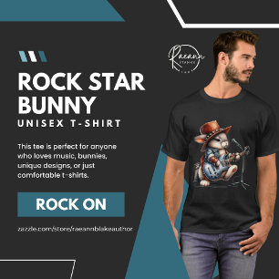 Camiseta Unisex Rock Star Bunny