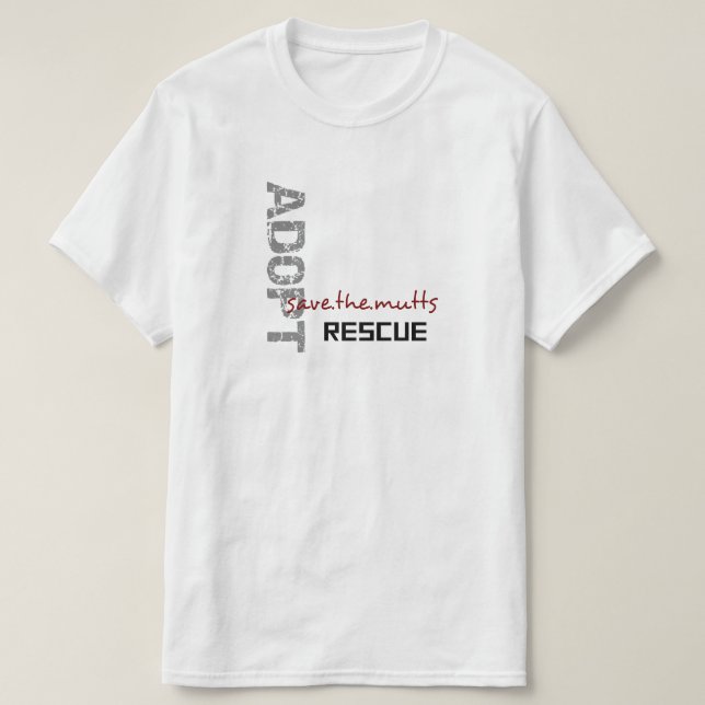 Camiseta Unisex Save The Mutts (Diseño del anverso)