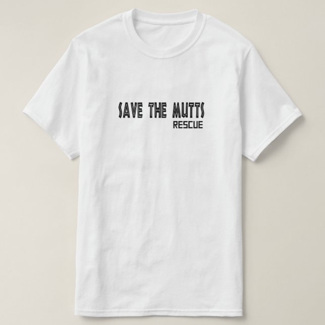 Camiseta Unisex Save The Mutts (Diseño del anverso)