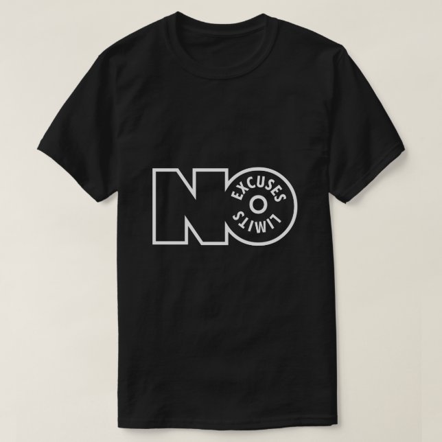 Camiseta Unisex Sin Límites Sin Excusas – Tipograf (Diseño del anverso)