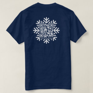 Camiseta Unisex Snowflake QR código T-Shirt
