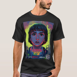 Camiseta Unisex ST Tales From'85 (Mike) (Negra)