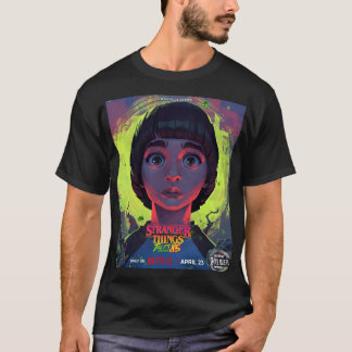 Camiseta Unisex ST Tales From'85 (Will) (Negro)