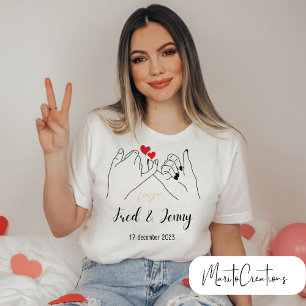Camiseta unisex t-shirt for couples on Valentine's Day.