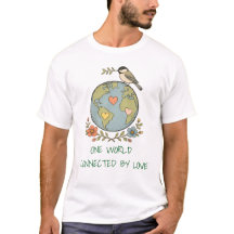 Camiseta Unisex Vintage - Camiseta Retro Mundo Amo