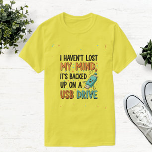 Camiseta Unisex Yellow T-Shirt with Funny Forgetful Quote