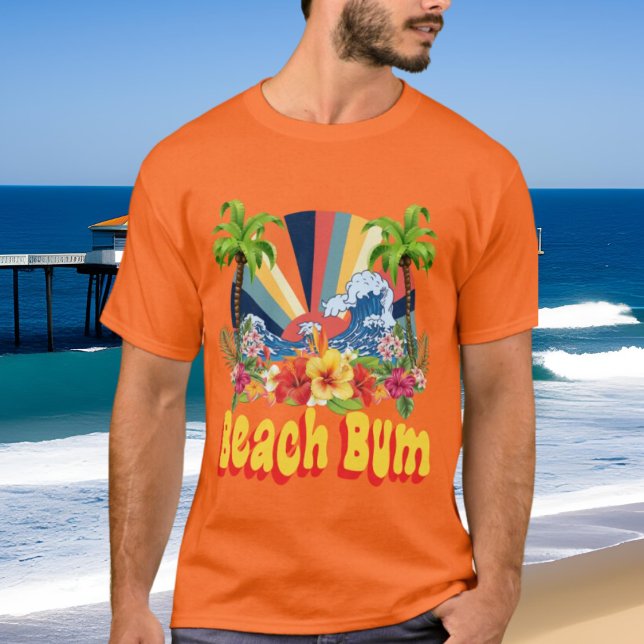 Camiseta unisexo de vástago de playa fresco (Subido por el creador)