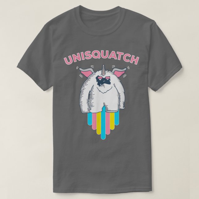 Camiseta Unisquatch Unicorn Sasquatch  (Diseño del anverso)