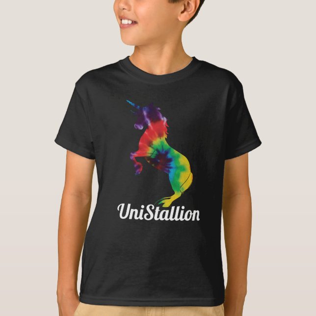 Camiseta UniStallion - teñido anudado (Anverso)
