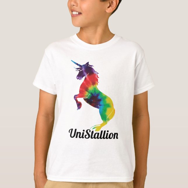 Camiseta UniStallion - teñido anudado (Anverso)
