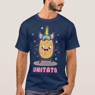 Camiseta Unitato Unicorn Patata Cuta Graciosas Fries Vegeta