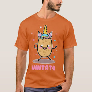 Camiseta Unitato Unicorn Patata Cuta Graciosas Fries Vegeta