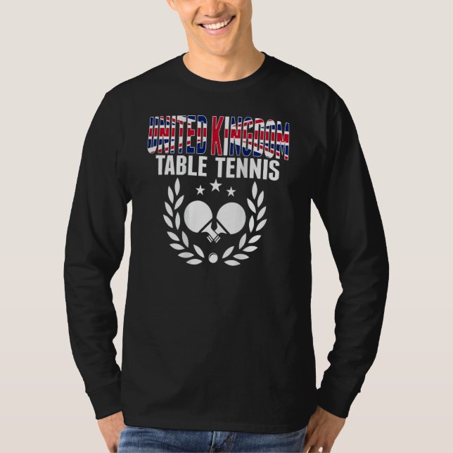 Camiseta United Kingdom Ping Pong     UK Table Tennis Suppo (Anverso)