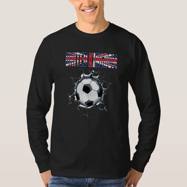 Camiseta United Kingdom Soccer Fans British Football In Cra (Anverso)