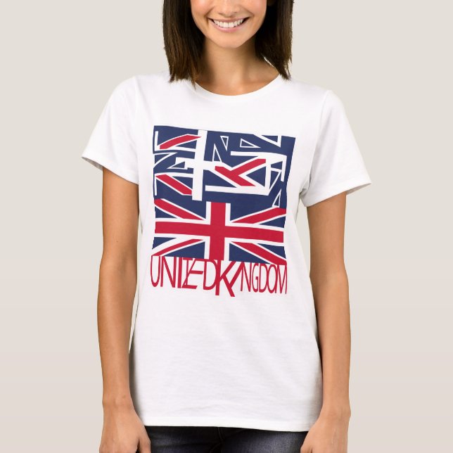 Camiseta United Kingdom UK flag BY MASANSER PIXELAT (Anverso)