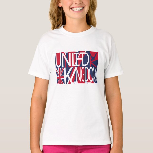Camiseta United Kingdom UK flag BY MASANSER PIXELAT (Anverso)