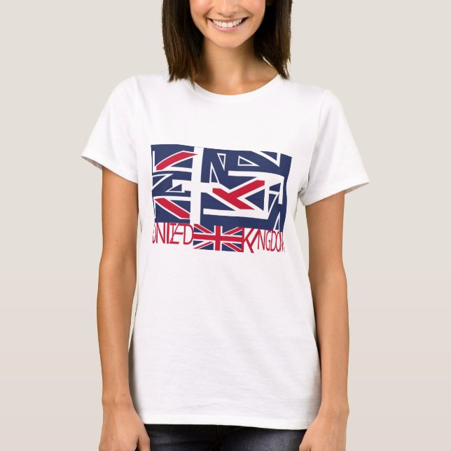 Camiseta United Kingdom UK flag BY MASANSER PIXELAT (Anverso)