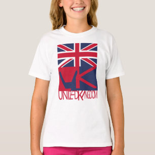 Camiseta United Kingdom UK flag BY MASANSER PIXELAT