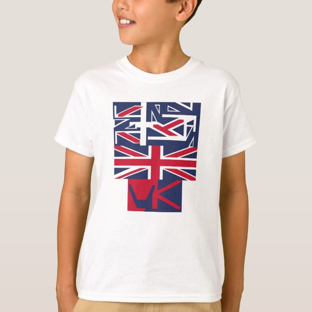 Camiseta United Kingdom UK flag BY MASANSER PIXELAT (Anverso)