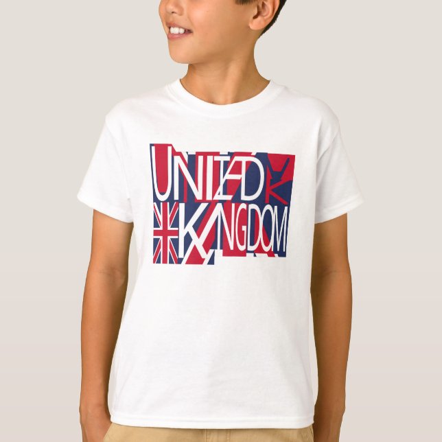 Camiseta United Kingdom UK flag BY MASANSER PIXELAT (Anverso)