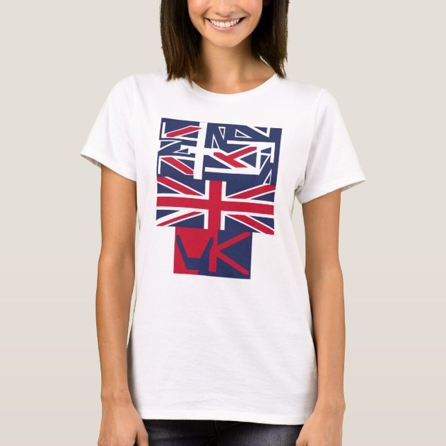 Camiseta United Kingdom UK flag BY MASANSER PIXELAT (Anverso)