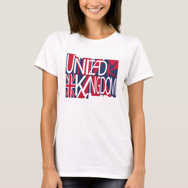 Camiseta United Kingdom UK flag BY MASANSER PIXELAT (Anverso)