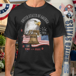 Camiseta United States of America 250th Anniversary Eagle