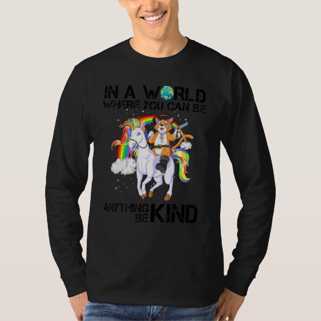 Camiseta Unity Day In A World Where You Can Be Anything Be  (Anverso)