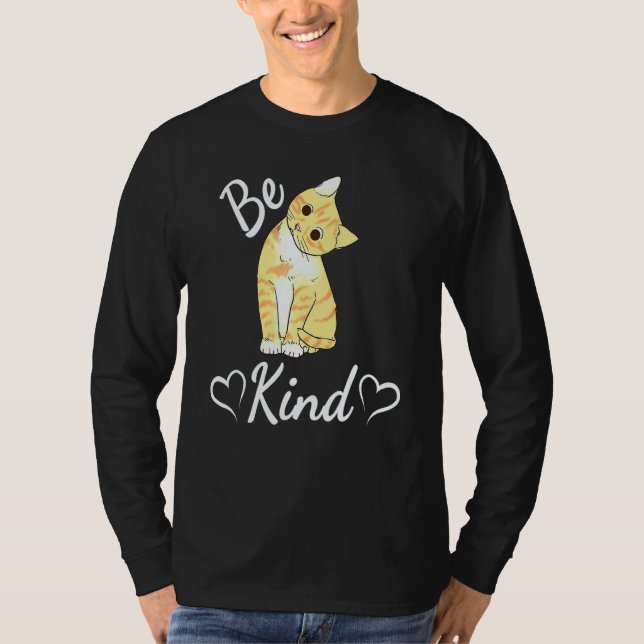 Camiseta Unity Day Orange Cat Anti Bullying Be Kind (Anverso)