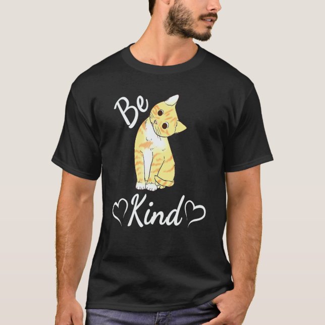 Camiseta Unity Day Orange Cat Anti Bullying Be Kind (Anverso)