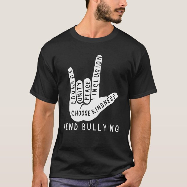 Camiseta Unity Day Orange Kids 2022 Anti Bullying Love Sign (Anverso)