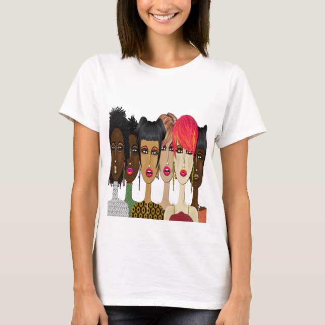 Camiseta "Unity in Style" Fashion Faces Hoodie (Anverso)