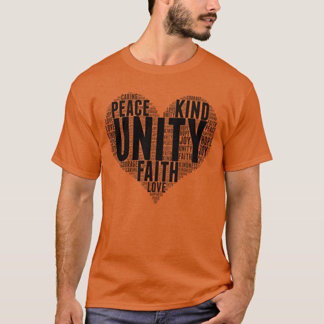 Camiseta Unity Wordcloud Be Kind Stop Bullying Day (Anverso)