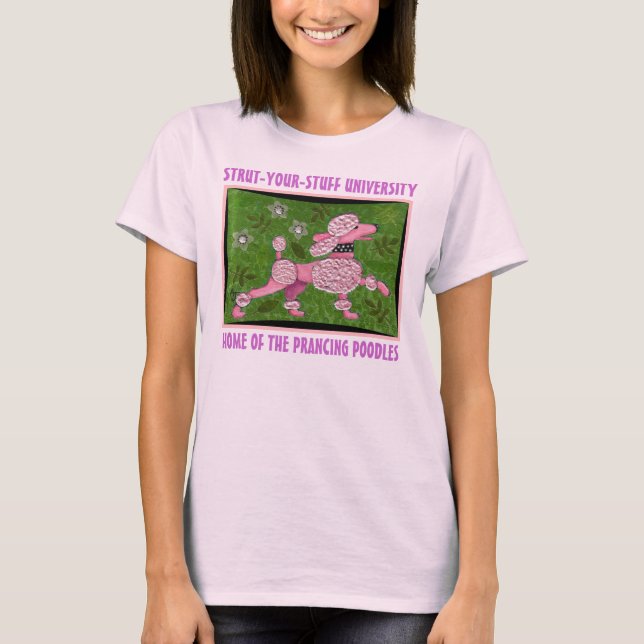 CAMISETA UNIV DE ESTRUCTURA DE TUS COSAS - PRANCING POODLES (Anverso)