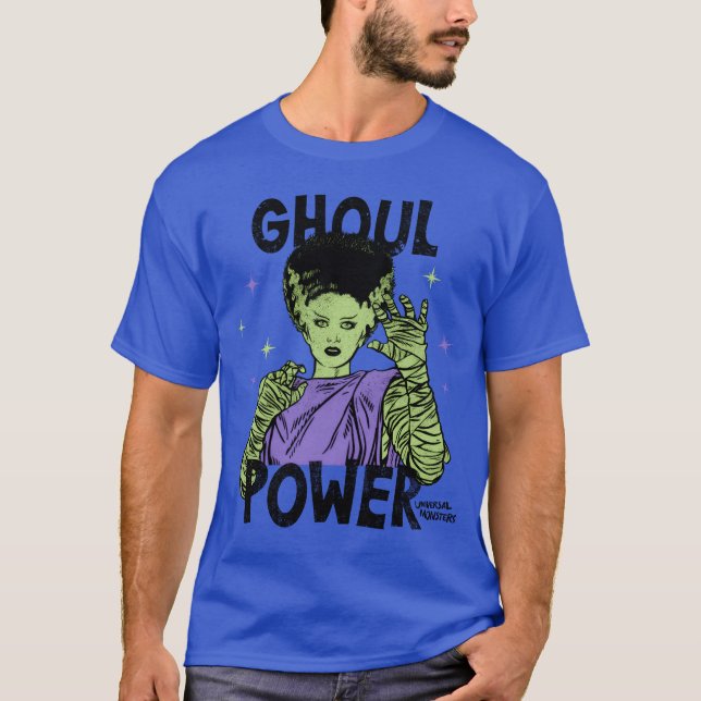 Camiseta Universal Monsters Ghoul Power Frankensteins Bride (Anverso)