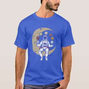 Camiseta Universe Galay Astronaut Juggling Planet Solar Sys